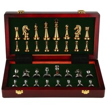 Medieval Chess Set with en Chessd Adult Kids  International Chess Pieces Family  - £123.42 GBP