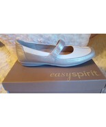 Easy Spirit Shylahs Silv/Optical Leather Women&#39;s Comfort Shoe NEW IN BOX - £28.14 GBP