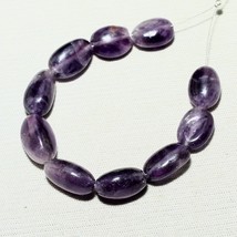 10pcs Natural Amethyst Nugget Beads Loose Gemstone Size 9x8mm To 13x8mm 41.40cts - £6.15 GBP