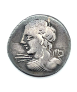 Denario D'Argento C. Licinius LF Macer Apollo Minerva Repubblica Romana ... - $262.34