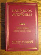 1925 Handbook of Automobiles Hand Book Stutz Auburn Buick Cadillac Hardcover - $108.90