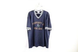 Vtg 90s Mens 2XL Distressed Spell Out Notre Dame University Mesh Ringer T-Shirt - £32.11 GBP