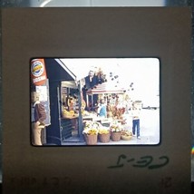 1980 Street Market Vendor Bosnia VTG 35mm Found Ektachrome Kodak Slide Photo - £9.37 GBP