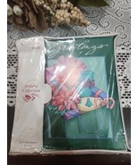 New CLEO Sealed Box 20 Christmas Greeting Cards Pointsettias With Envelo... - $18.80