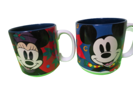 Disney Store Set Of 2 Mickey And Minnie Mouse Coffee Tea Mugs Made In Th... - $19.75