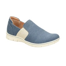 b.o.c. Women Seaham Flexible Slip On Sneakers Size US 7 Blue Canvas - $18.71