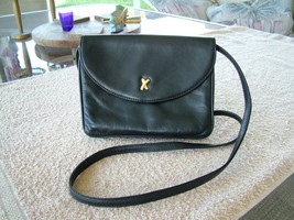Pre-Loved Paloma Picasso Black Leather Convertible Clutch Purse - $40.00