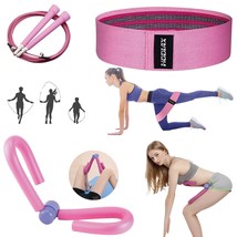 S-Shaped Leg Trainer Booty Bands Resistance Band &amp;Skipping Rope Exercise... - £21.57 GBP