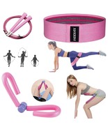 S-Shaped Leg Trainer Booty Bands Resistance Band &amp;Skipping Rope Exercise... - £21.62 GBP