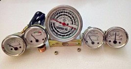 Oil Pressure Fuel Temp Amp Tach Gauge Set for Allis Chalmers Diesels D15... - £37.37 GBP