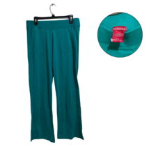 Merona Women's Teal Lounge Pants Size L Cotton Modal Blend Wide Leg - $14.85