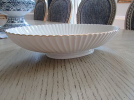 Lenox Citation Oval Centerpiece Bowl 13.25&quot;L Scallop Rim Fluted Pattern USA - £21.68 GBP