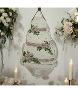 Bridal Shower Front Door Twine Hanger- Wedding Cake Bride Groom Ribbons - €28,23 EUR