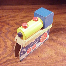Vintage Wood Play Pen Rail Train, from Right-Time Toys - $8.95
