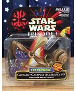 1999 Hasbro STAR WARS Episode I Electronic Gungan Catapult Accessory Set w/lites - $11.90
