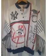 New York Yankees Vintage Starter Pullover AOP Bronx Bombers Mens Medium G - $3,941.34 MXN