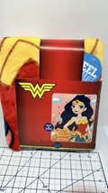 Wonder Woman DC Comics Silky Soft Super Hero Throw Blanket 40in X 50in - $18.76