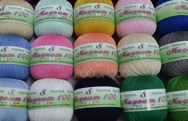 Yarn Pure Cotton Thread of Scotland Egyptian TITANWOOL Magnum 100g Title 8 - £3.78 GBP