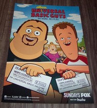 UNIVERSAL BASIC GUYS Fox Animation NYCC Comic Con EXCLUSIVE PROMO POSTER... - £11.40 GBP