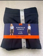 2 - Pack, Girl&#39;s French Toast Pleated Two-Tab Scooter Navy, Size 14 - NWT - $21.46