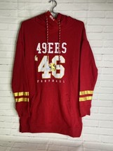Ultra Game NFL San Francisco 49ers Tunic Hoodie Pullover Sweatshirt Wome... - £59.02 GBP