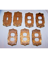 Lot of 7 Vintage Heavy Metal Plug Outlet/LIght Switch Plates-Estate Sale... - $41.16 CAD
