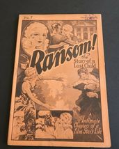 1930's Ransom! The Story of a Lost Child dime pulp serialized magazine i... - $12.00
