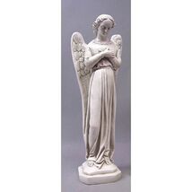 Angel Cari Cross Hands 21" Sculpture Christian Religious - $137.61