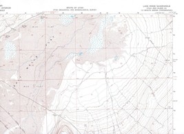 Lake Ridge Quadrangle Utah 1968 USGS Topo Map 7.5 Minute Topographic - $23.99