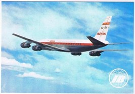 Spain Postcard Iberia Airlines Jet Douglas DC-8 Turbofan - £2.32 GBP