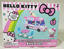 Sanrio Hello Kitty Ice Cream Truck Build Set 125 PCs Includes Hello Kitty Figure - £11.71 GBP