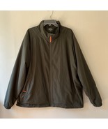CABELAS Sz XL Tall Men Windcrest Rain Jacket Olive Hunter Orange Zip Poc... - $315.27 MXN