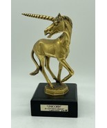 Gunther Granget &quot;UNICORN&quot; Sculpture - 88 of 24K Gold EP Limited Edition ... - $92.57