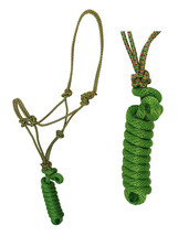 Nylon  Horse Braided Rope Noseband Halter w/ Lead Rope 606EA01 - $16.99