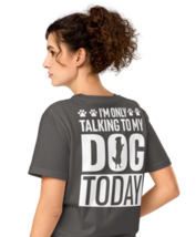 Unisex Organic Mid-Light T-Shirt – “I’m Only Talking” Back Print (Anthra... - $940.35 MXN