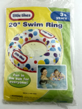 Little Tikes Swim Ring 20 inch Rainbow Polka Dot Print Pool Float - £11.48 GBP