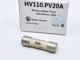 1X HV110.PV20A ASTM Photovoltaic Fuse 20A 1000Vdc 30kA 10X38MM-2 PV-20A1... - $5.00