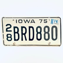 1976 United States Iowa Delaware County Passenger License Plate 28 BRD880 - $11.87