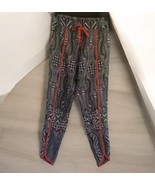 Dizzy Gal Black White Zebra print coral trim Lightweight pants Women’s S... - $24.42 CAD