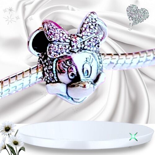 Pandora Sparkling Minnie Mouse Safety Clip Charm US seller