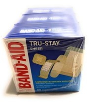 Band-Aid 240 COUNT TruStay Sheer Bandages Breathable Lightweight Protection - £9.61 GBP