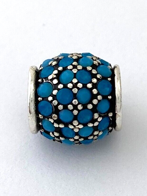 Authentic Brighton Crystal Voyage Bead, Turquoise, J9420N Silver Finish,... - $21.85