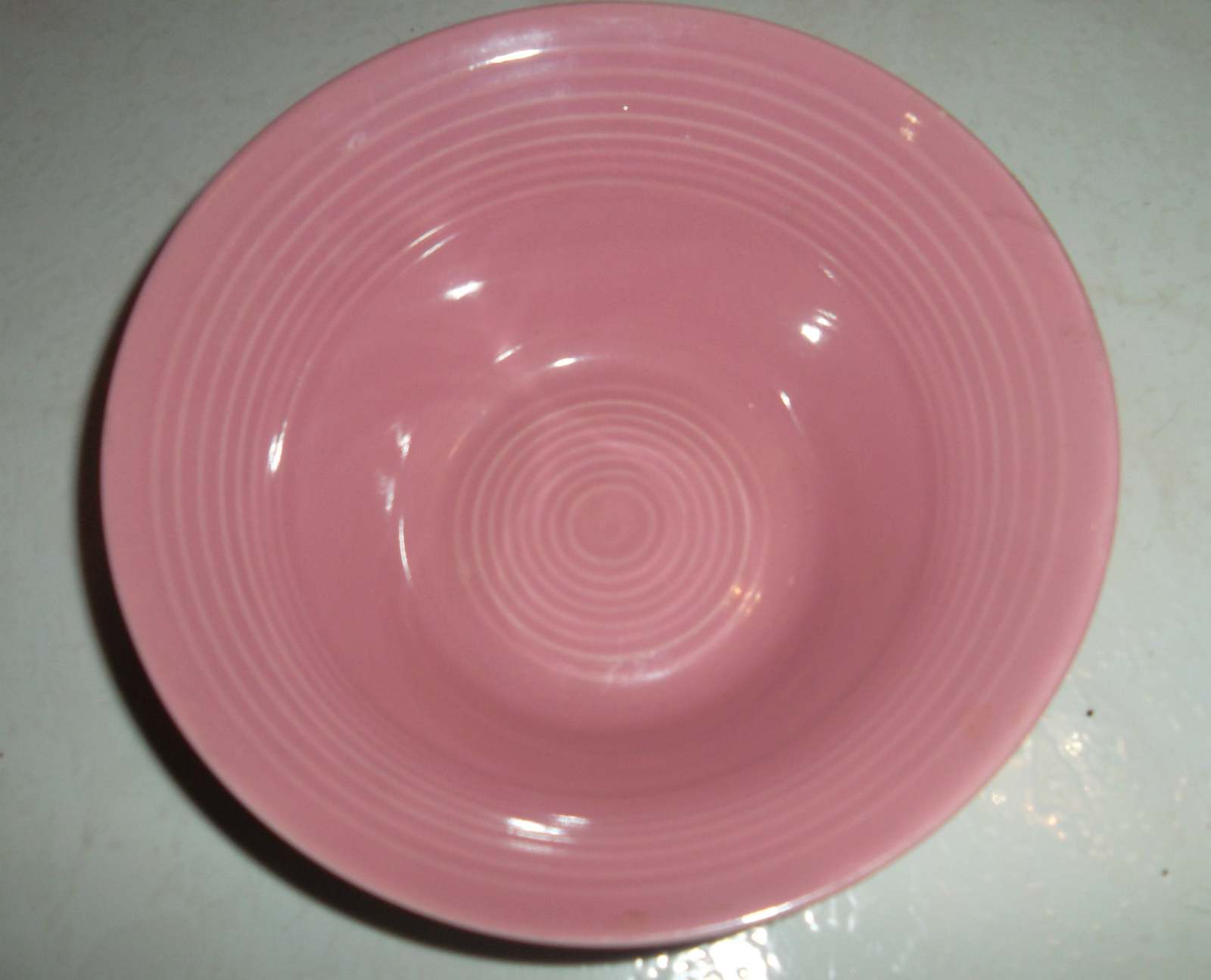 Concentrix Style Rose Pink Color China Stoneware Coup Cereal Bowl, 6 5/8" Looks  Item image 4