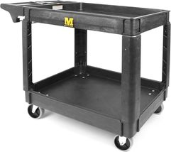 Max Works Polypropylene Utility Cart - 500 lb, Easy-Clean with Tool Storage - $197.95
