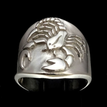  Sterling silver Scorpio ring Zodiac Horoscope symbol Water Star sign high polis - £66.56 GBP