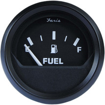 Faria Euro Black 2&quot; Fuel Level Gauge - Metric [12802] - £24.99 GBP