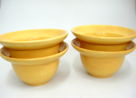 Senses Yellow Gold Lot of 4 Soup Cereal Bowls Savor - £14.76 GBP