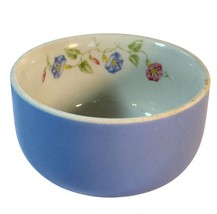 Vintage Hall&#39;s Superior Quality Kitchenware Blue Morning Glory Small Bowl 4.5&quot; - $14.84