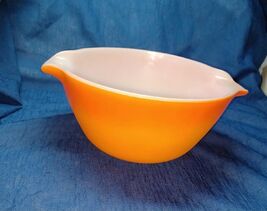 Vintage Anchor Hocking Fire King War Mixing Bowl - 2 1/2 qt Orange Red -... - $18.97