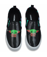 Star Wars The Mandalorian Grogu The Child Youth Casual Slip On Shoes Black - £37.50 GBP